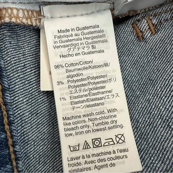 Madewell size 26 High Rise Denim Jean Shorts Button Fly AJ238 - Picture 6 of 6